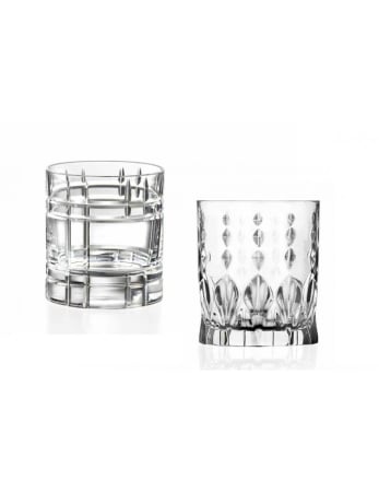 Set 2 pahare cristal asortate whisky Jazz [1]