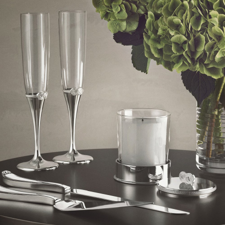 INFINITY - Infinity Vera Wang set 2 pahare sampanie argintate