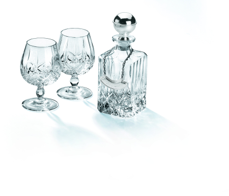 CADOURI - Set 2 pahare si carafa cristal cognac Opera