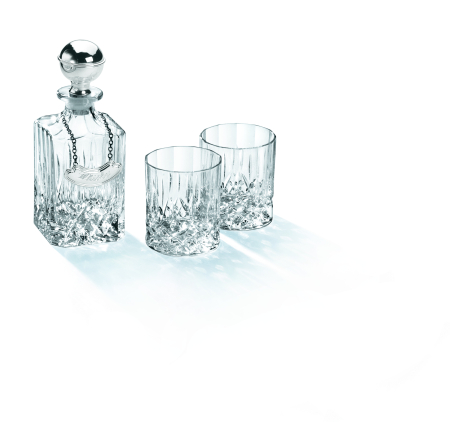 CRISTAL - Set 2 pahare si carafa cristal whisky Opera