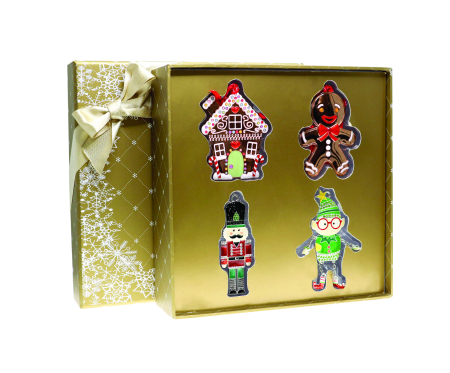 AZAY CASA - Set 4 decoratiuni Craciun elf si soldatel