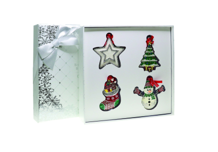 AZAY CASA - Set 4 decoratiuni Craciun fericit