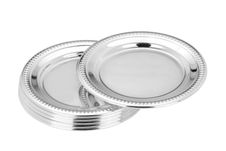 CADOURI - Set 6 coastere argintate pentru pahare 10,5 cm