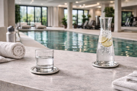 Set 6 coastere argintate pentru pahare 10,5 cm [1]