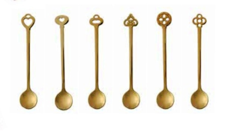 Set 6 lingurite cafea Gold colectia Sottobosco [1]