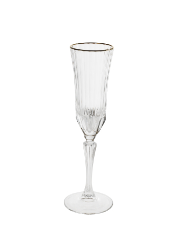 Set 6 pahare cristal sampanie cu bordura de aur colectia Oh My Gold [1]