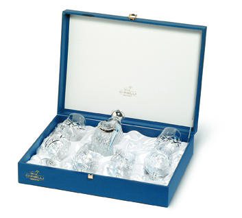 Set 6 pahare si carafa cristal cognac Opera [1]