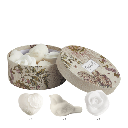 Set cadou cu 7 sapunuri florale pentru invitati- Rose [1]