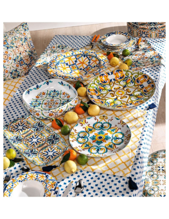 MEDICEA - Set masa 6 persoane/18 piese portelan Medicea( 6 farfurii desert, 6 farfurii supa, 6 farfurii fel principal)