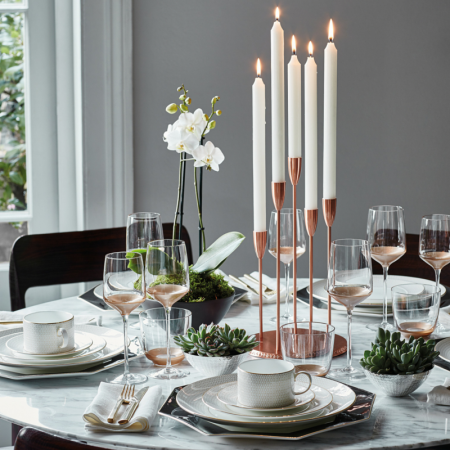 Set masa portelan Wedgwood, colectia Arris White & Gold, ptr 6 persoane, 24 piese [3]