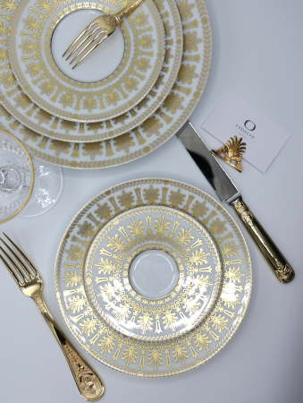JL COQUET - Set masa din portelan de Limoges colectia Empire – pentru 6 persoane