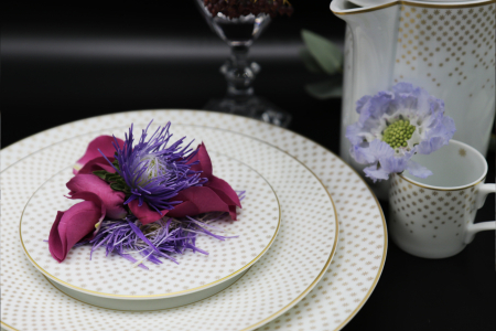 PORTELAN&GT;BRANDURI&GT;JL COQUET - Set masa din portelan de Limoges colectia Rosace – pentru 6 persoane
