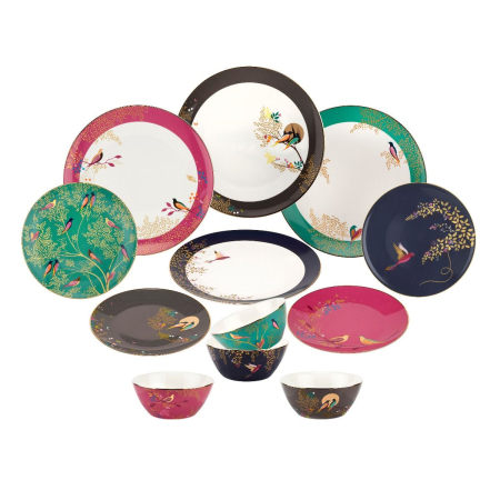 SUB 2000 - Set portelan 12 piese colectia Chelsea (4 farfurii 28 cm, 4 farfuri 20 cm si 4 boluri supa 15 cm)