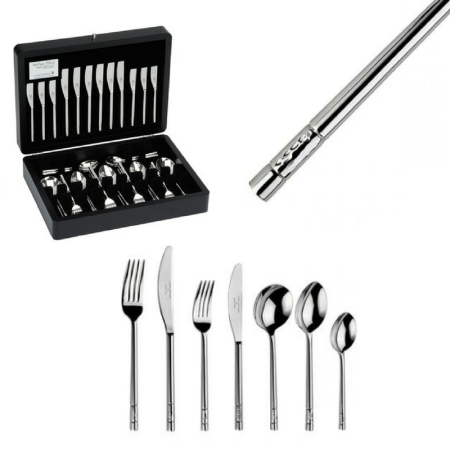 ARTHUR PRICE OF ENGLAND - Set tacamuri inox 44 piese Feast Llewelyn Bowen