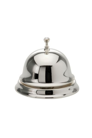Sonerie rotundă argintata pentru birou/recepție [1]