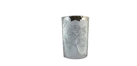 ACCESORII PENTRU BIROU - Suport argintat pentru pixuri Albero