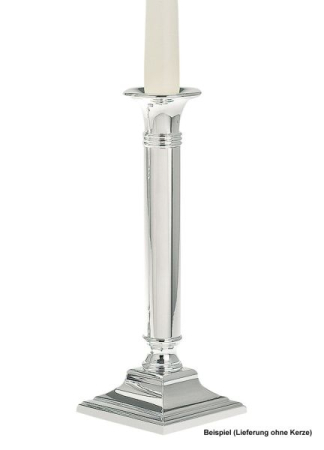 CADOURI - Suport lumanare argintat 23cm