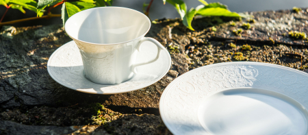 Swan Satin White ceainic/cafetiera [4]
