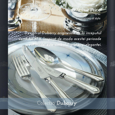 FĂRĂ CATEGORIE - Tacamuri argintate set 6 persoane (44 piese)