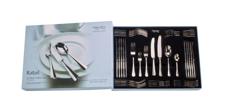 ARTHUR PRICE OF ENGLAND - Tacamuri colectia Rattail set pentru 6 persoane/42 piese