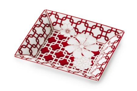 TAVITE - Tavita portelan Flower Decò 18x16 cm