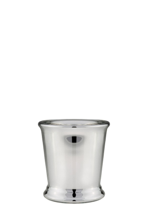 VAZE DECORATIVE - Vaza sticla argintata 23 cm