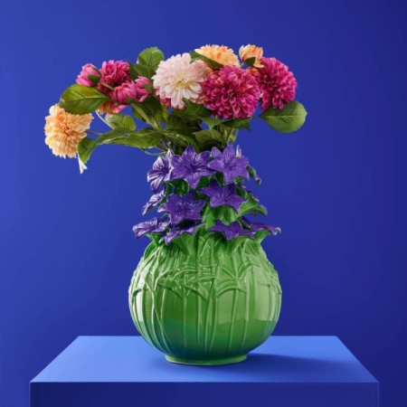 Vaza Verano, green/purple stoneware 26.5x35.5 cm [1]