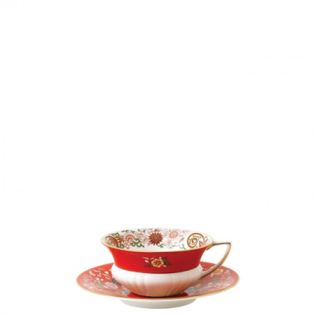 SET CEAI &AMP; DESERT - Wonderlust Crimson Orient ceasca si farfurie ceai