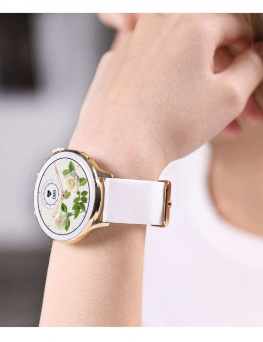 Ceas Smartwatch AZeira®, Multi-Sport, Bluetooth Call, Memento, Selfie la distanta, Notificari, Analiza somnului, Frecventa cardiaca, Tensiune, IP67, Ecran IPS LCD 1,32 inch, IOS si Android [3]