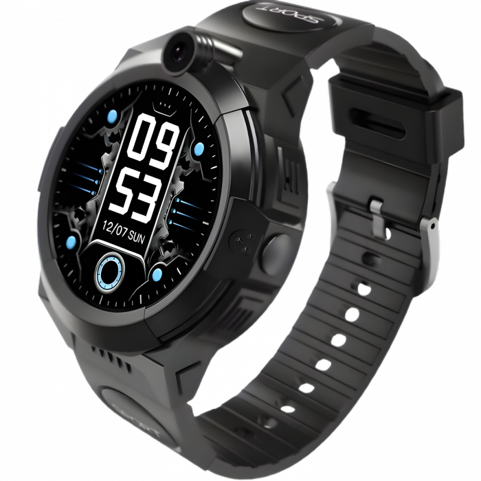 Ceas Smartwatch Sport copii GPS 4G, cu localizare GPS, WIFI, Buton SOS, Camera foto frontala, Functie Telefon, Monitorizare spion, Ecran rotund IPS Touch Screen 1.28inch [2]