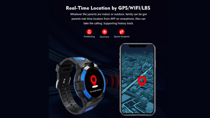 Ceas Smartwatch Sport copii GPS 4G, cu localizare GPS, WIFI, Buton SOS, Camera foto frontala, Functie Telefon, Monitorizare spion, Ecran rotund IPS Touch Screen 1.28inch [8]