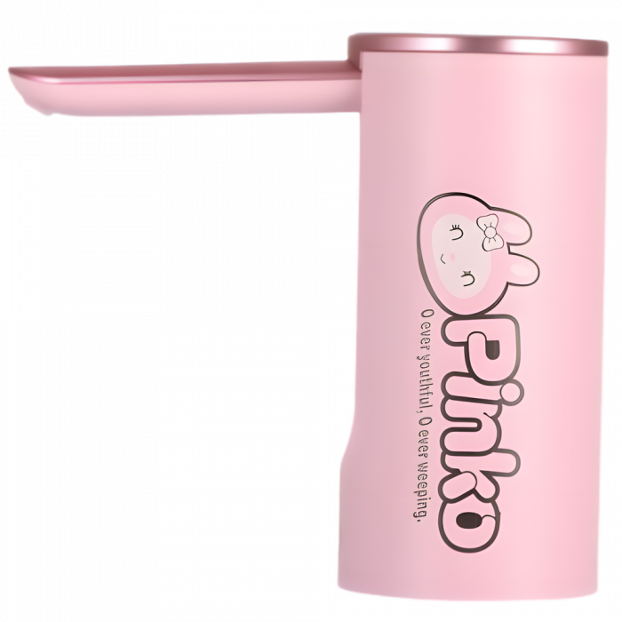 Pompa electrica apa cu afisaj LED AZeira®, Ecran digital, Indicator nivel baterie, Dozarea cantitatii de apa, Compatibil cu bidoane de apa de 5L/10L/15L/20L, Roz [2]