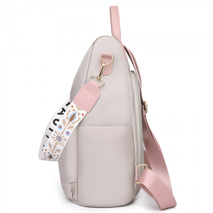 Rucsac dama 2in1 cu Broderie in relief AZeira®, Anti-furt, Versatil, Impermeabil, Material usor si fin de calitate superioara, 32*30*13 CM [4]