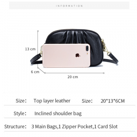 Geanta Piele Naturala cu pliuri AZeira®, 3 compartimente, Calitate superioara, Versatila, Fermoare metalice, Piele moale de vaca, Anti-zgariere, Capacitate mare, Verde [10]