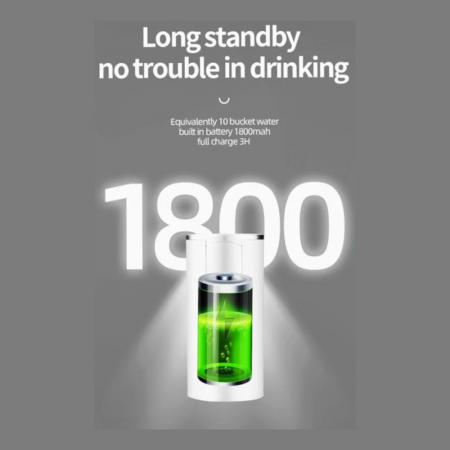 Pompa electrica apa cu afisaj LED AZeira®, Ecran digital, Indicator nivel baterie, Dozarea cantitatii de apa, Compatibil cu bidoane de apa de 5L/10L/15L/20L [10]