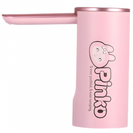 Pompa electrica apa cu afisaj LED AZeira®, Ecran digital, Indicator nivel baterie, Dozarea cantitatii de apa, Compatibil cu bidoane de apa de 5L/10L/15L/20L, Roz [1]