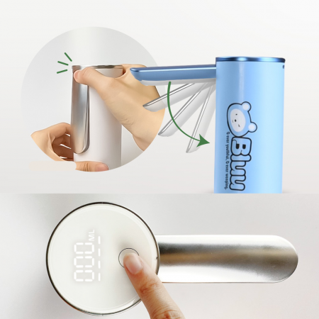 Pompa electrica apa cu afisaj LED AZeira®, Ecran digital, Indicator nivel baterie, Dozarea cantitatii de apa, Compatibil cu bidoane de apa de 5L/10L/15L/20L [2]