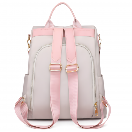 Rucsac dama 2in1 cu Broderie in relief AZeira®, Anti-furt, Versatil, Impermeabil, Material usor si fin de calitate superioara, 32*30*13 CM [2]