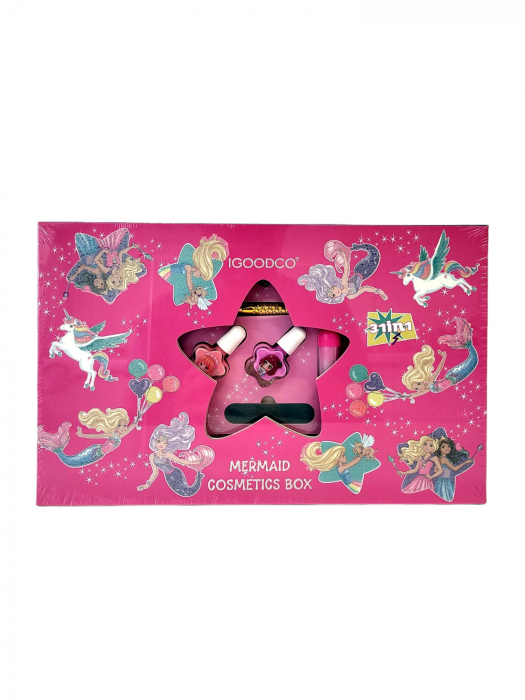 Trusa mare makeup, beauty B-kids girls, Igoodco, 29 in 1 , roz [5]
