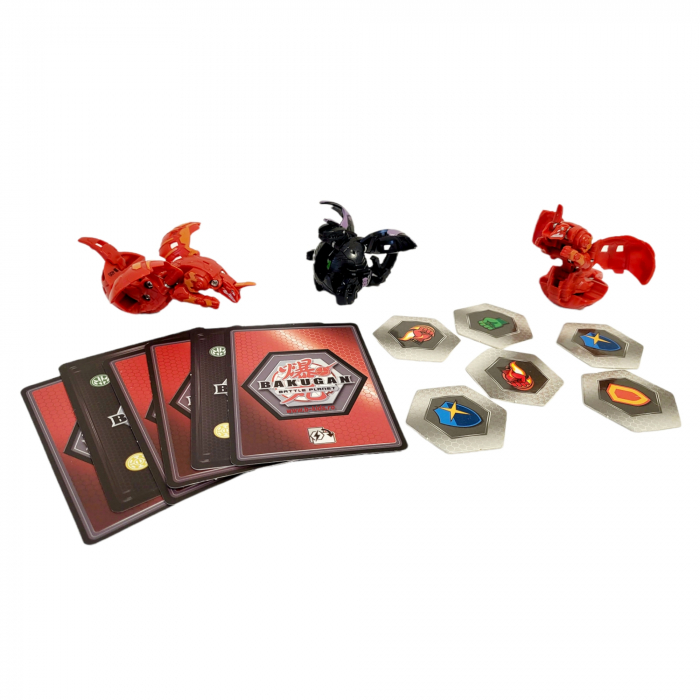 Set Bakugan cu 3 bile, Baku-placi si cartonase. [3]