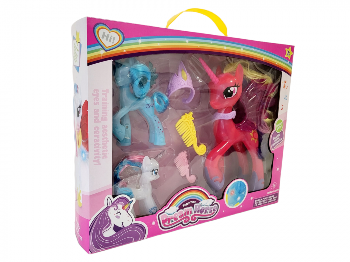 Set 3 figurine My Little Pony, cu accesorii, lumina si sunet [4]
