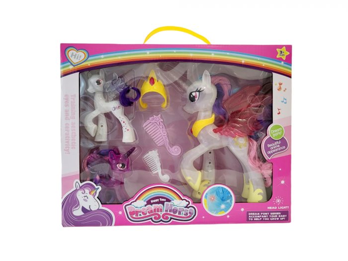 Set 3 figurine My Little Pony, cu accesorii, lumina si sunet [2]