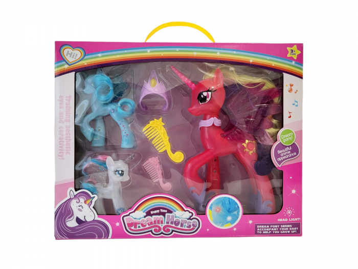 Set 3 figurine My Little Pony, cu accesorii, lumina si sunet [1]