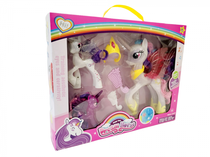 Set 3 figurine My Little Pony, cu accesorii, lumina si sunet [3]