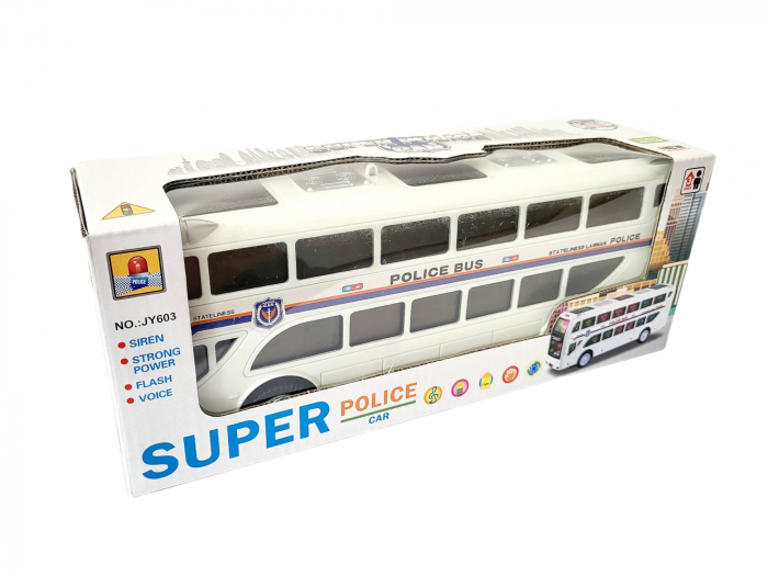 Autobuz de Politie cu sunete si lumini - Super Police. [4]