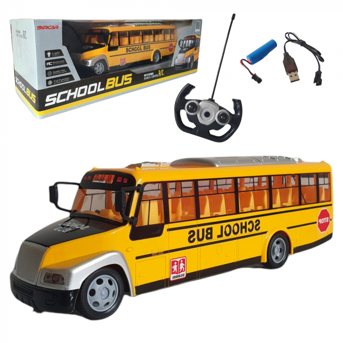 Autobuz School Bus cu telecomanda și acumulator. [1]