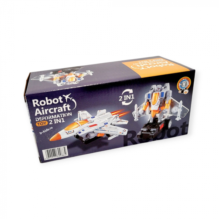 Avion transformers, 2 in 1 cu sunete si lumini, Robot Aircraft [5]