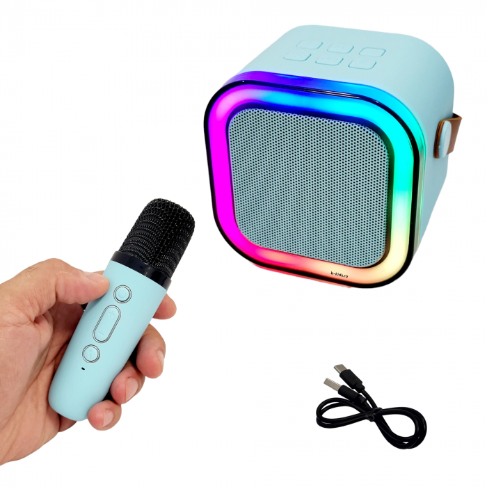 Boxa Karaoke wireless cu microfon si acumulatori reincarcabili [1]