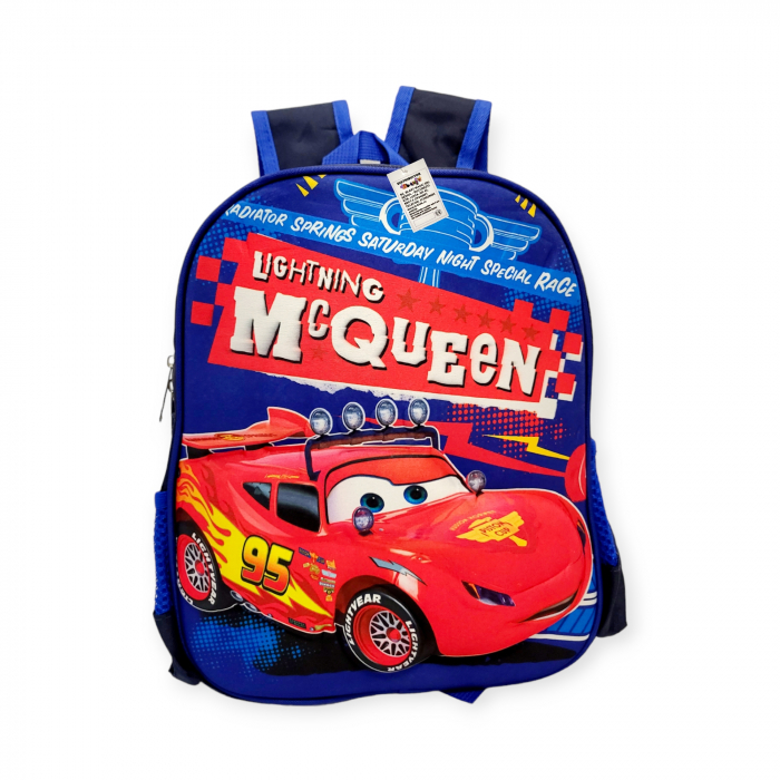 Ghiozdanel pentru gradinita, 33 cm, Cars, 3D, bleumarin [1]