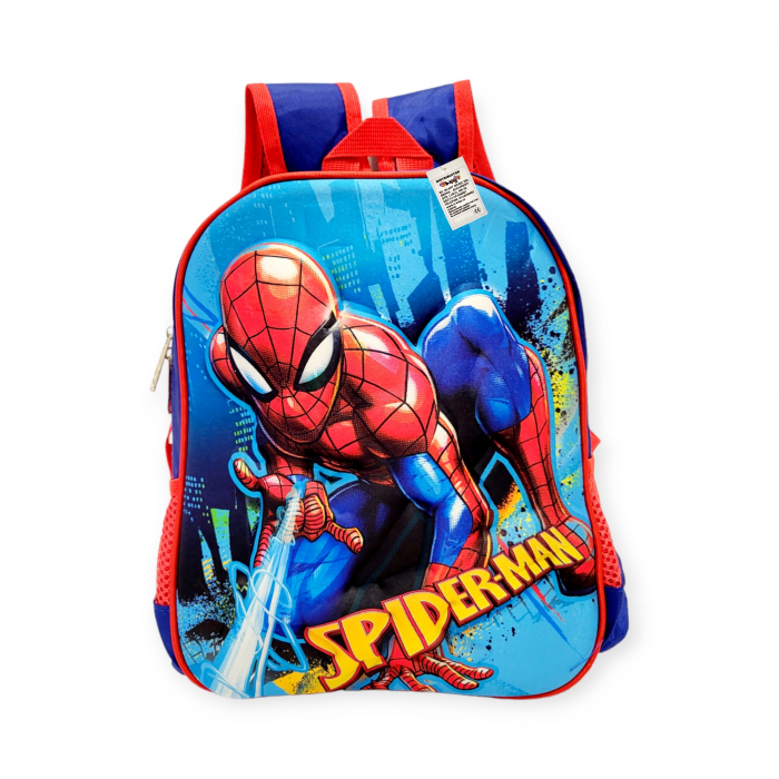 Ghiozdanel pentru gradinita, 33 cm, Spiderman, 3D, albastru [1]